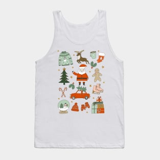 Christmas doodles Tank Top